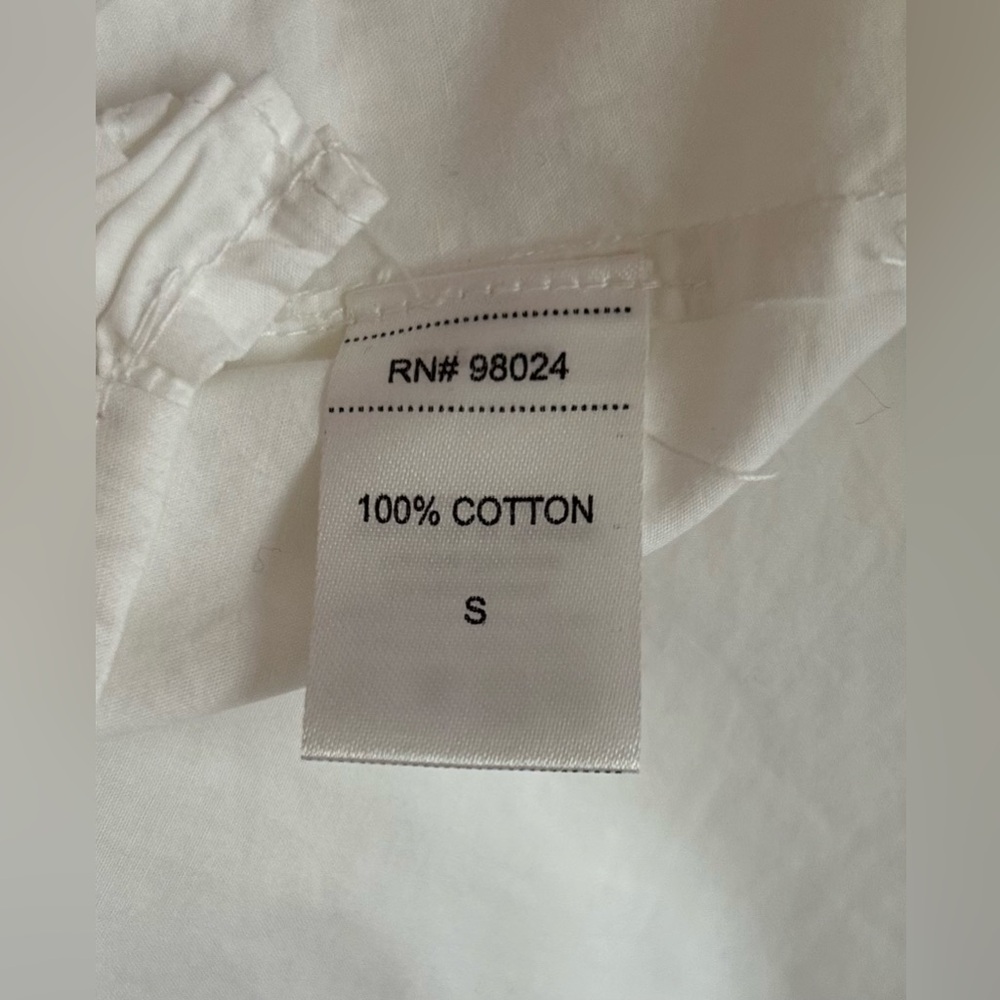 Anthropologie Love The Label Puff-Sleeved Lace Buttondown - Picture 14 of 15